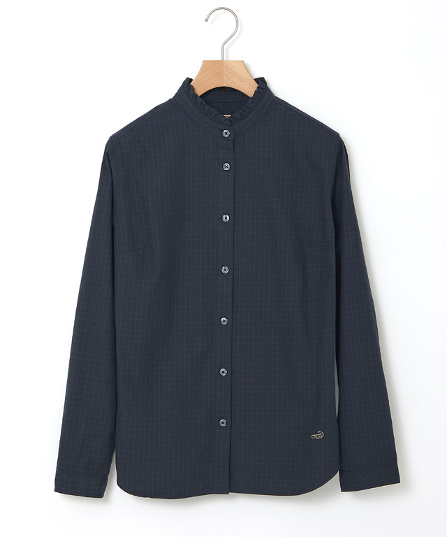 フリルカラー コットン ブラウス【一部店舗限定】