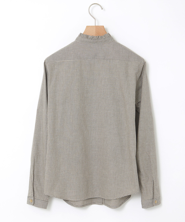 フリルカラー コットン ブラウス【一部店舗限定】