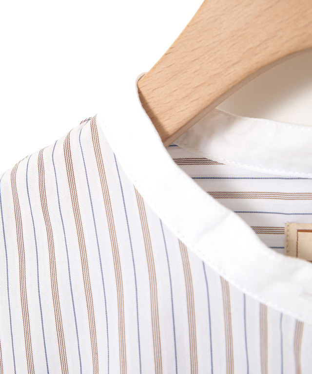 クレリック ストライプ ブラウス