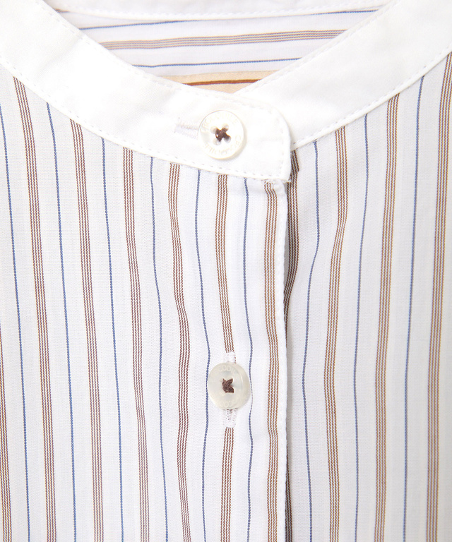 クレリック ストライプ ブラウス