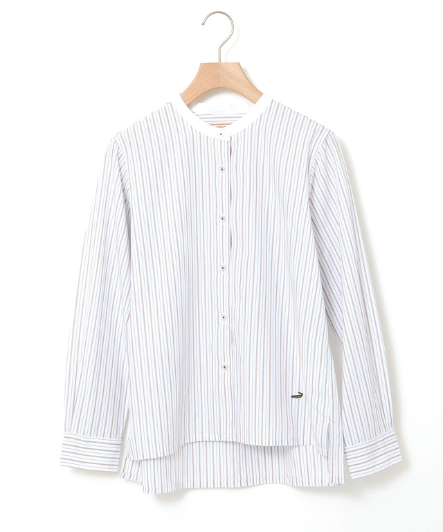 クレリック ストライプ ブラウス