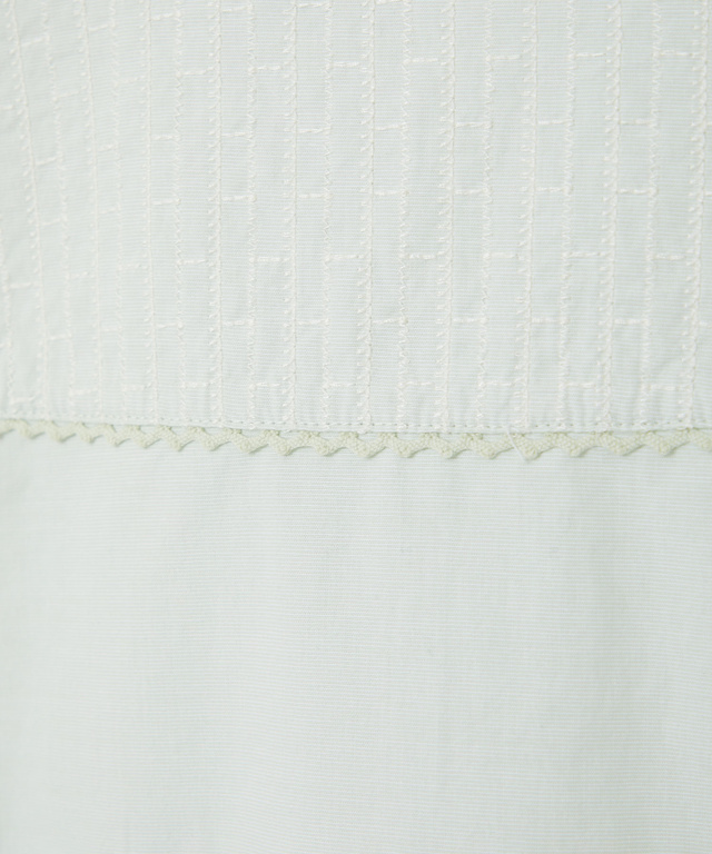 スタンドカラー 刺繡 ブラウス