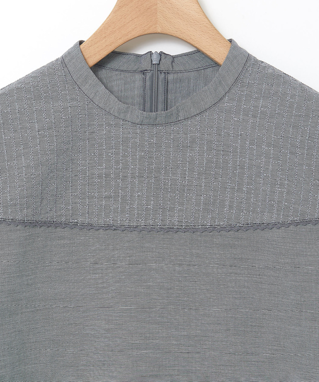 スタンドカラー 刺繡 ブラウス