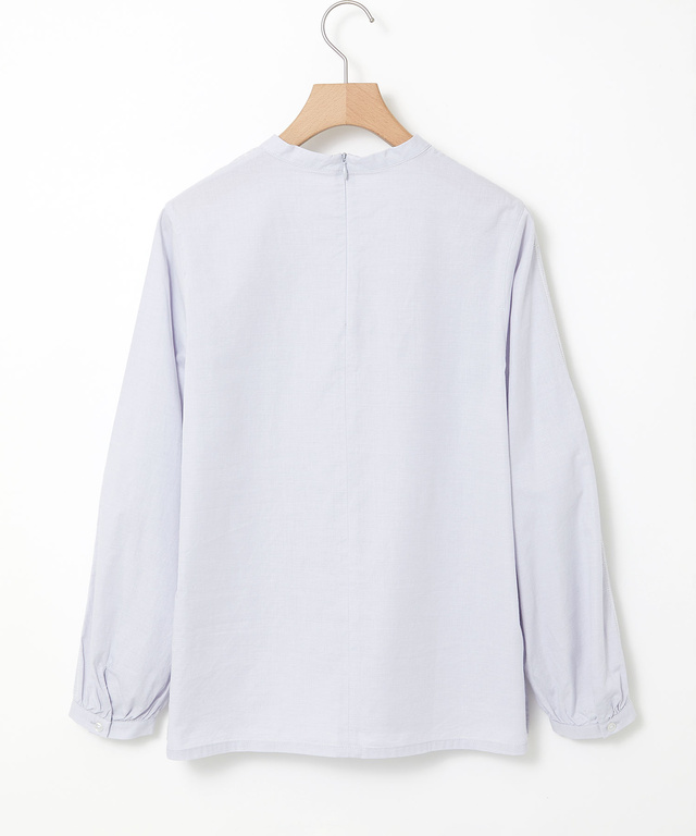 スタンドカラー 刺繡 ブラウス