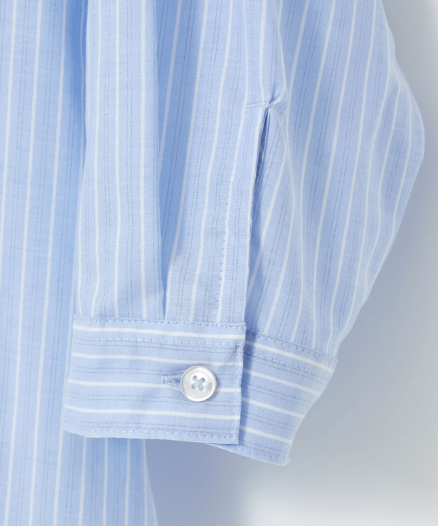 ノンアイロン ストライプ ブラウス