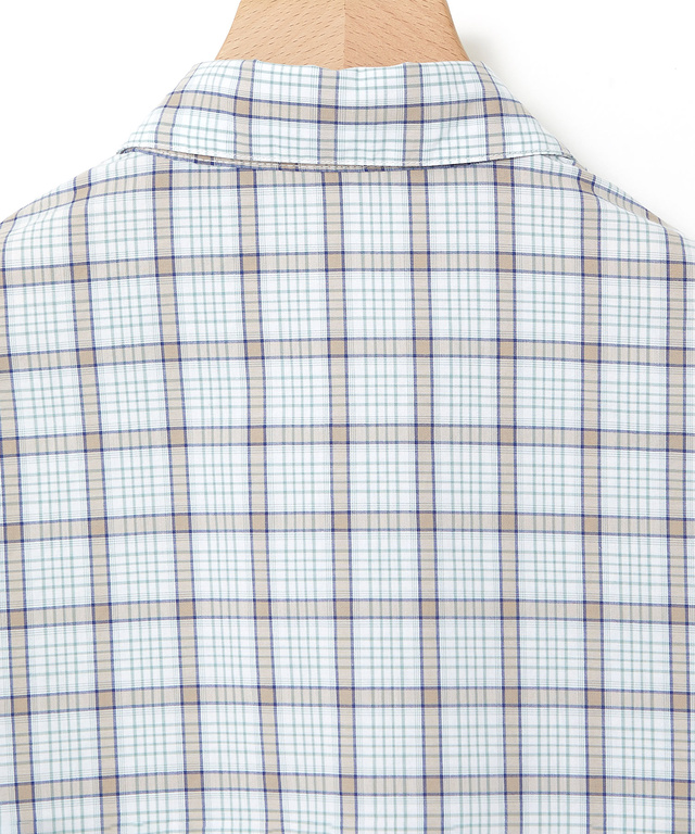 丸襟 チェック柄 ブラウス【オンラインショップ・一部店舗限定】