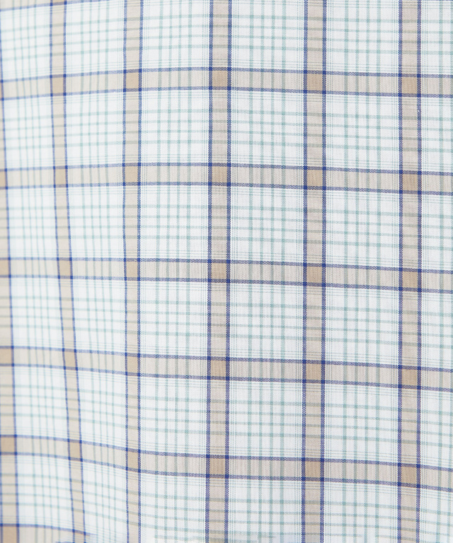 丸襟 チェック柄 ブラウス【オンラインショップ・一部店舗限定】