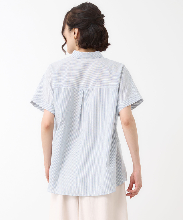 ドルマンスリーブ スキッパー ブラウス