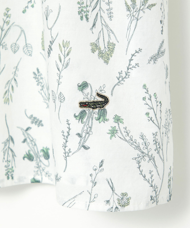 花柄 フレンチスリーブ ブラウス