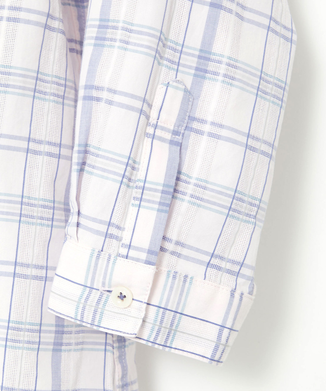 スノーコットン 七分袖 ブラウス【接触冷感】