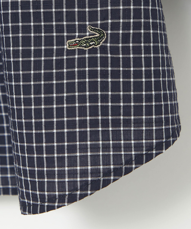 スノーコットン ミニチェック ブラウス【接触冷感】