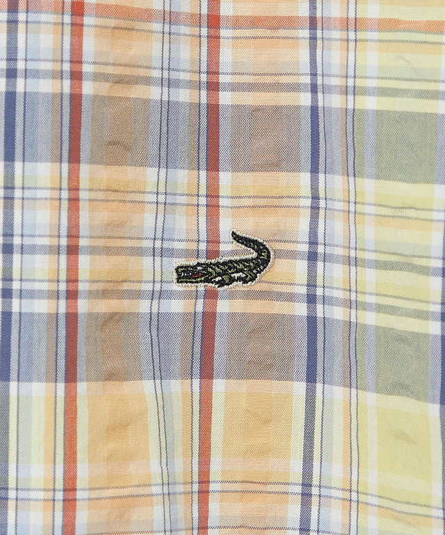 サッカー マドラスチェック ブラウス