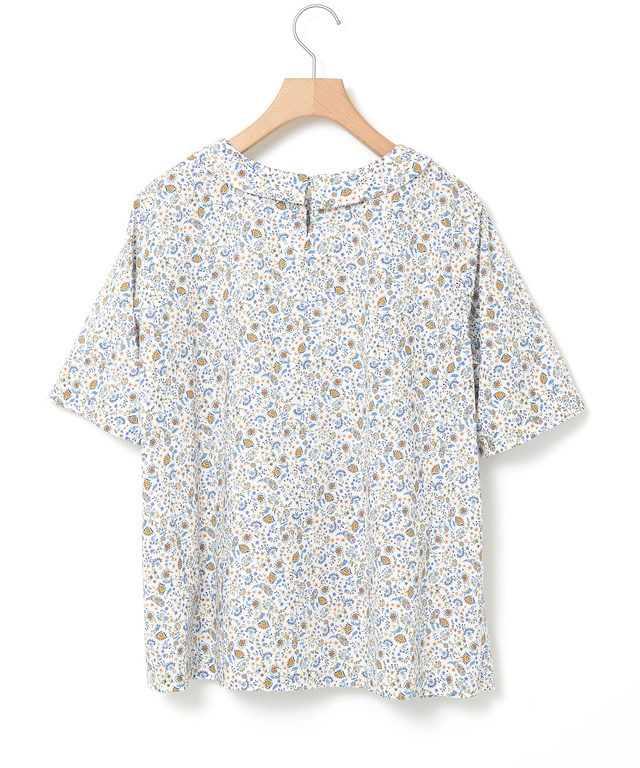 花柄プリント 半袖 ブラウス【オンラインショップ・一部店舗限定】
