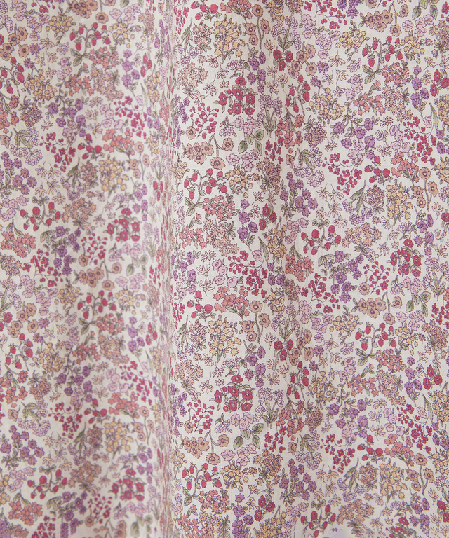 小花柄 シャーリング ブラウス【オンラインショップ・一部店舗限定】