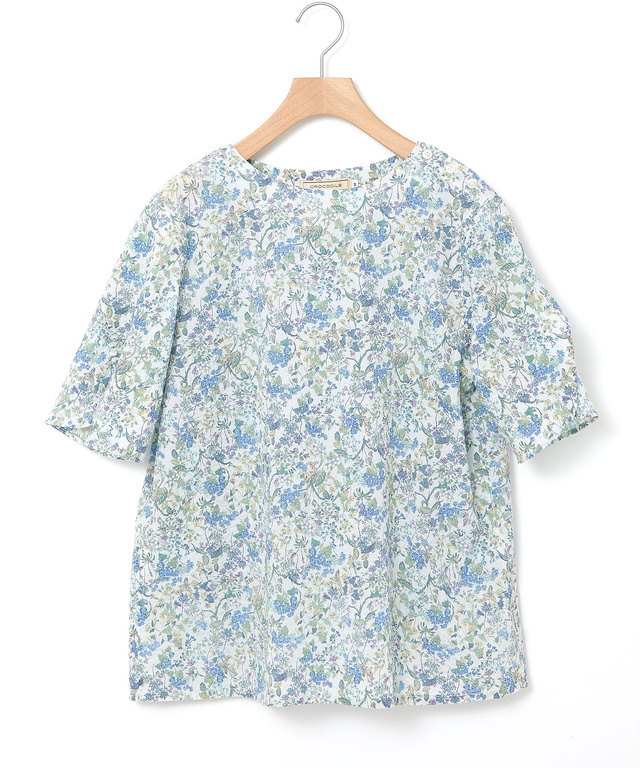 ミラクルウェーブ 花柄 ブラウス【オンラインショップ・一部店舗限定】