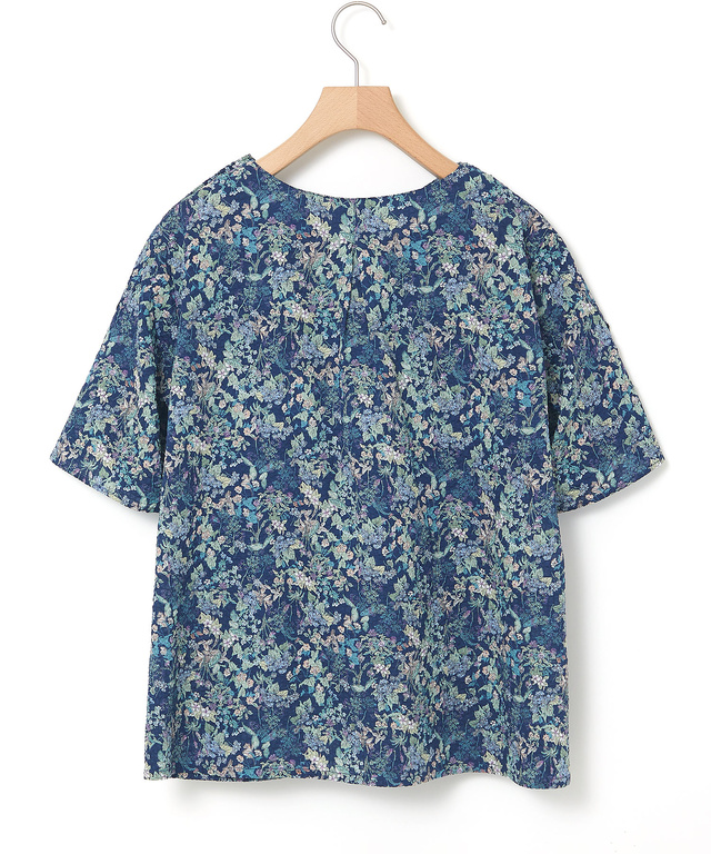 ミラクルウェーブ 花柄 ブラウス【オンラインショップ・一部店舗限定】