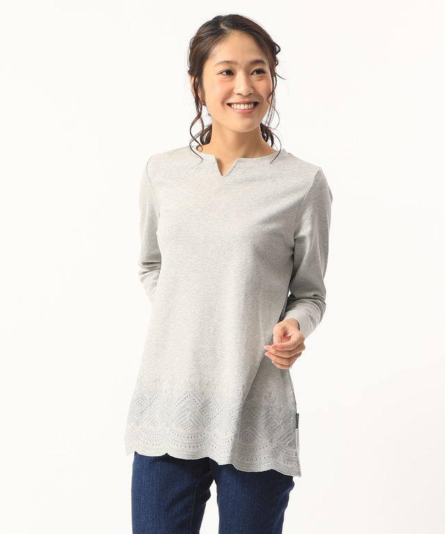 裾刺繍チュニック
