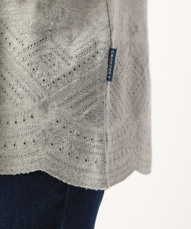 裾刺繍チュニック