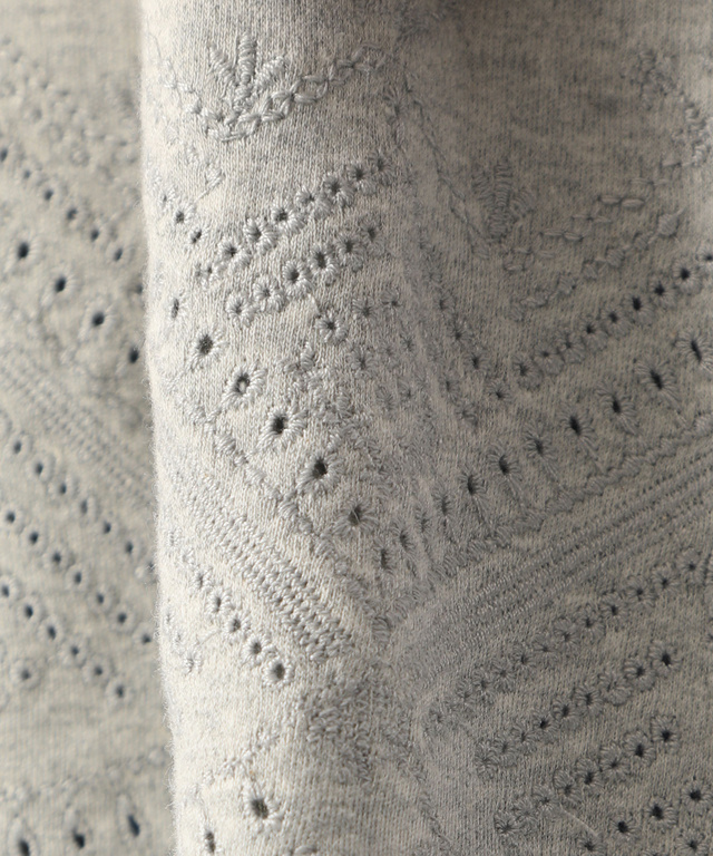 裾刺繍チュニック