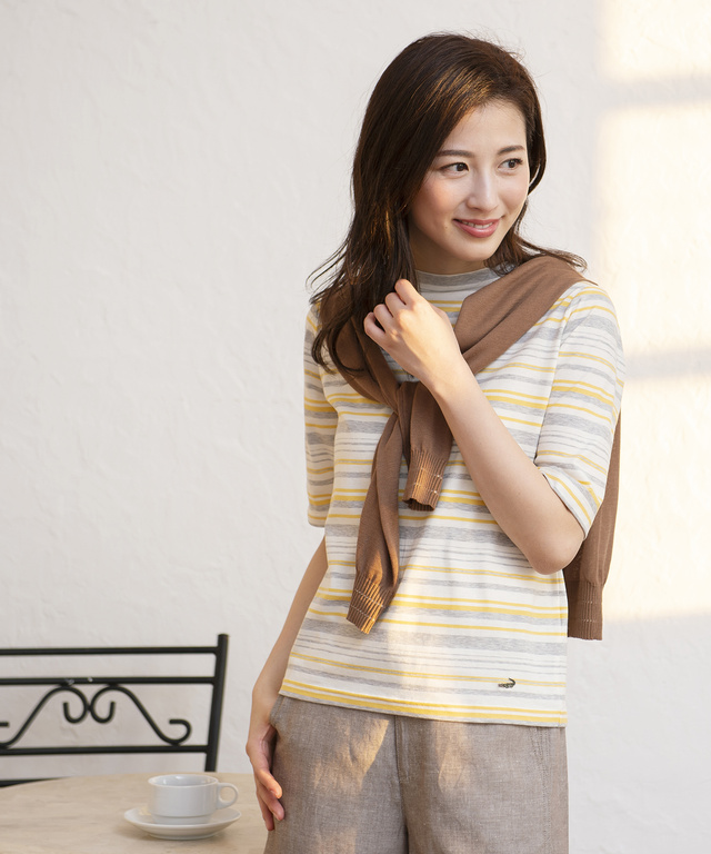 スノーコットンハイネックTシャツ
