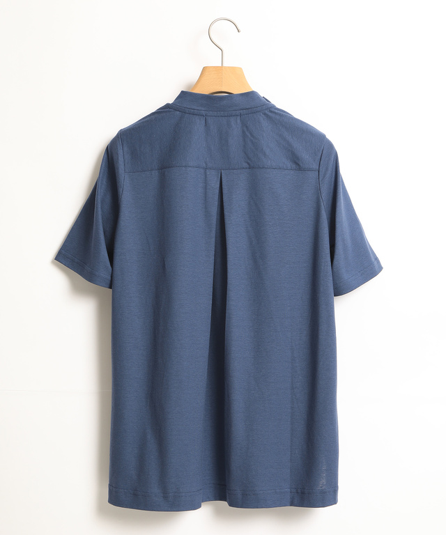 スノーリネンハイネックTシャツ【綿麻素材】