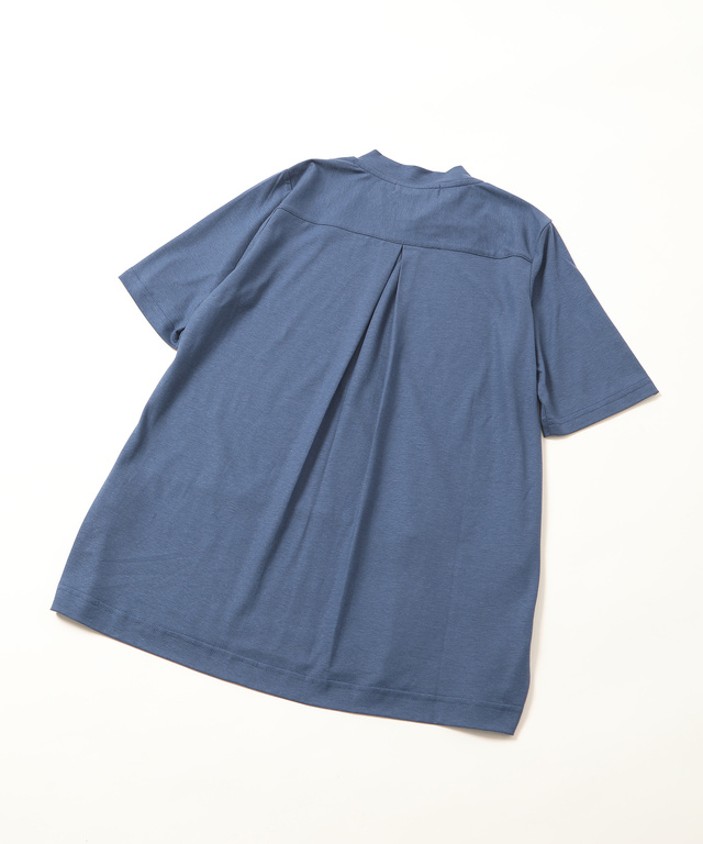 スノーリネンハイネックTシャツ【綿麻素材】