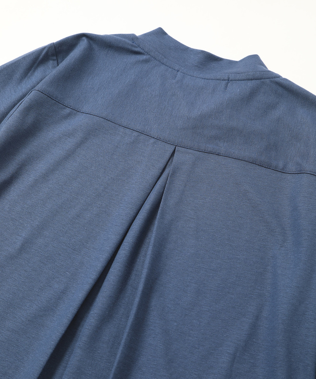 スノーリネンハイネックTシャツ【綿麻素材】