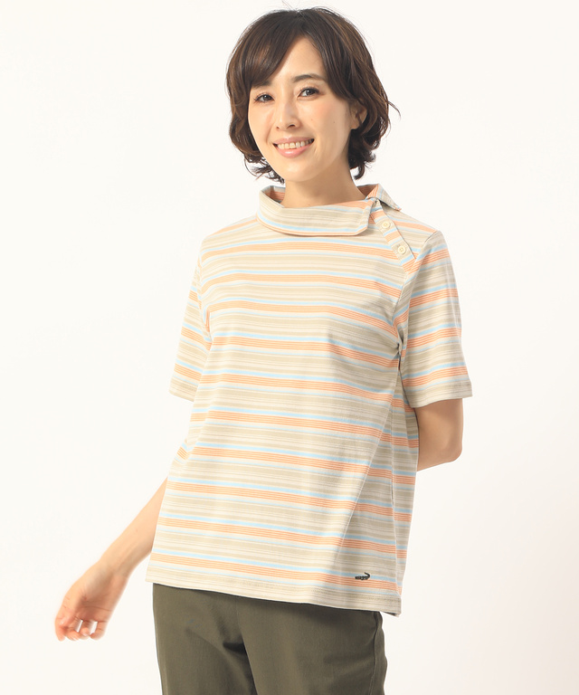 デザイン衿Tシャツ