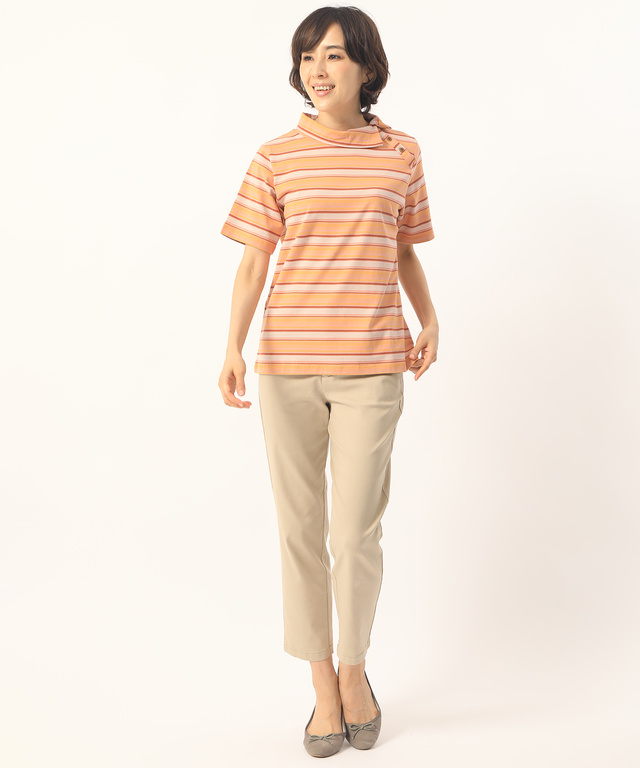 デザイン衿Tシャツ
