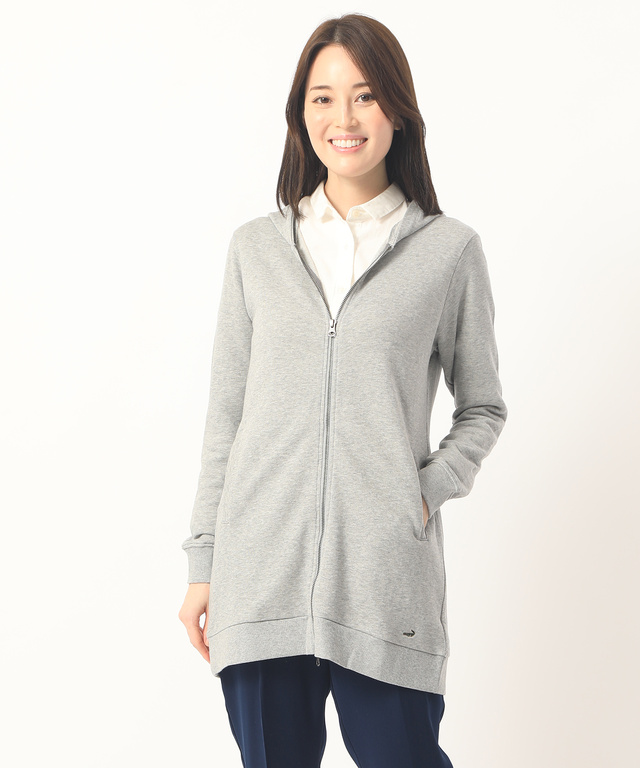 裏毛パーカーチュニック【直営店・オンラインショップ限定商品】