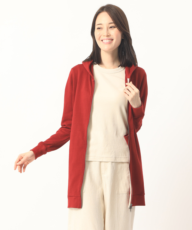 裏毛パーカーチュニック【直営店・オンラインショップ限定商品】