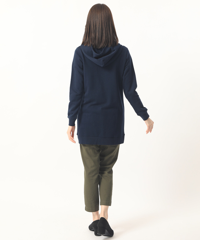 裏毛パーカーチュニック【直営店・オンラインショップ限定商品】