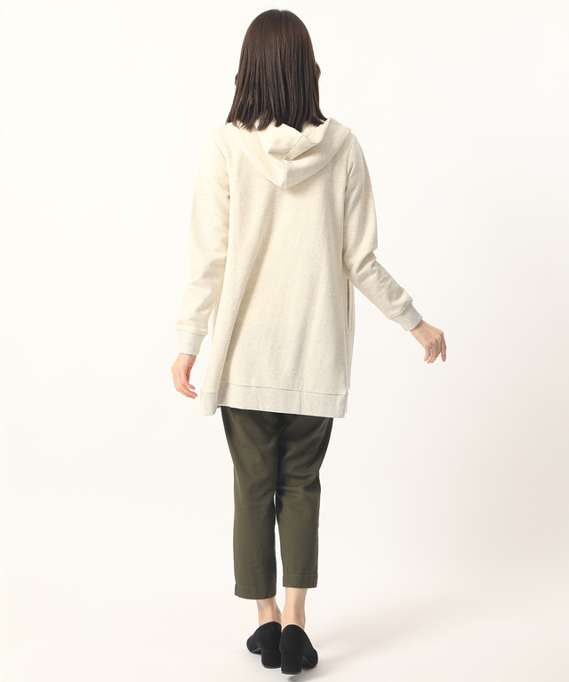 裏毛パーカーチュニック【直営店・オンラインショップ限定商品】