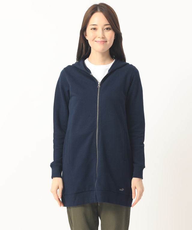 裏毛パーカーチュニック【直営店・オンラインショップ限定商品】