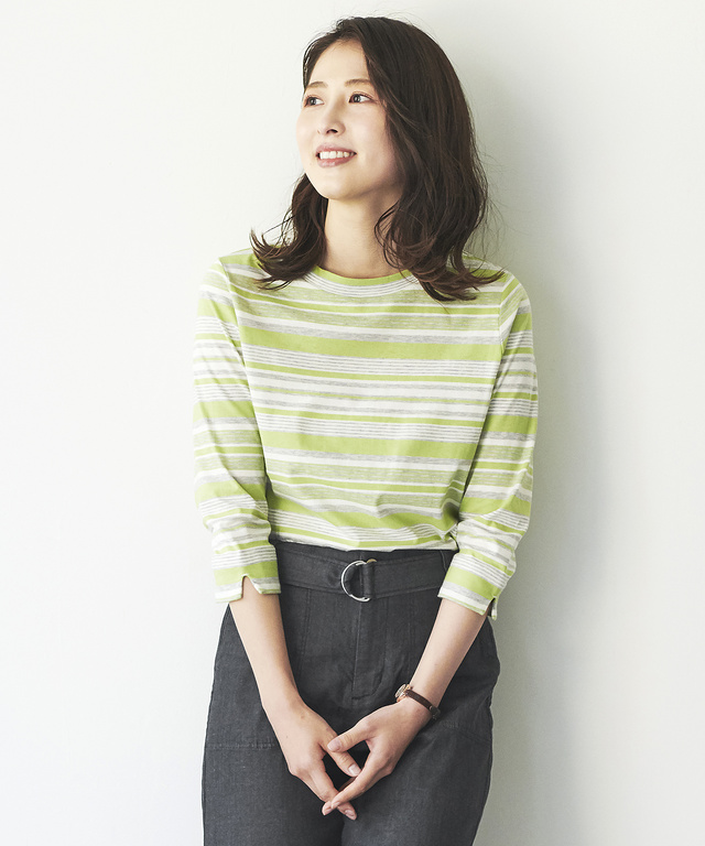 スノーコットンマルチボーダーTシャツ