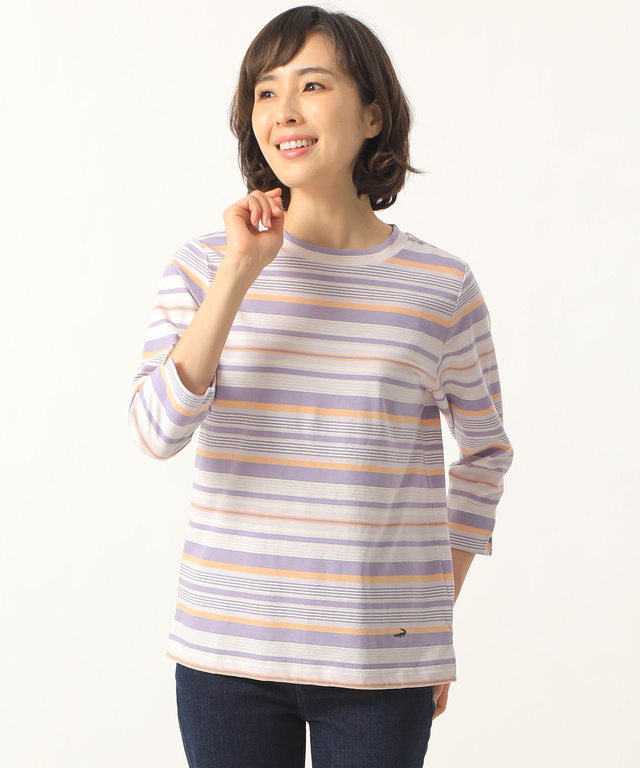 スノーコットンマルチボーダーTシャツ