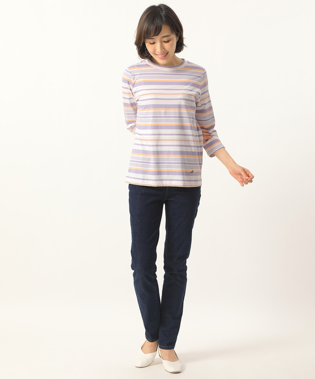 スノーコットンマルチボーダーTシャツ