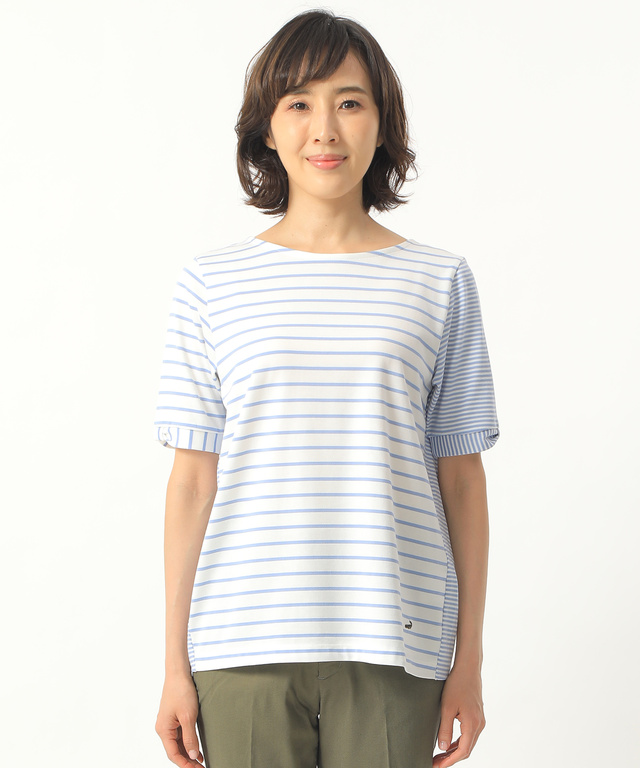 切り替えデザインTブラウス【コスメリリース(R)】