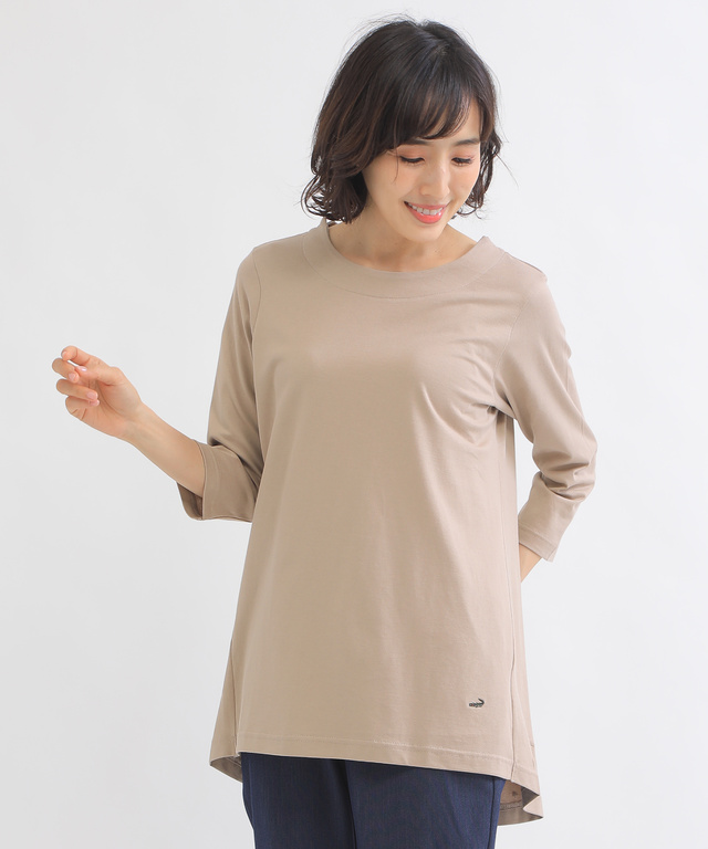 刺繍 裾ラウンド チュニック【UV加工】
