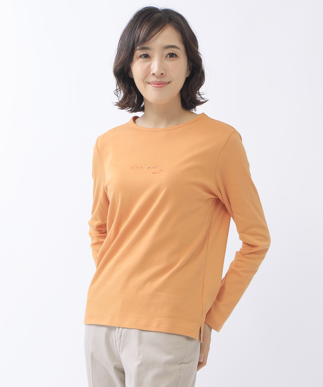 スムース ロゴプリント Tシャツ