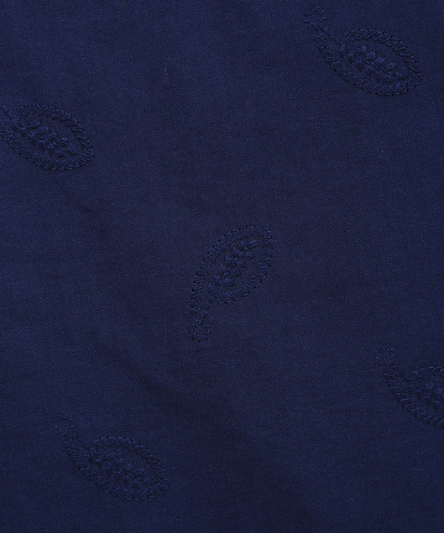 リーフ刺繍 プルオーバー