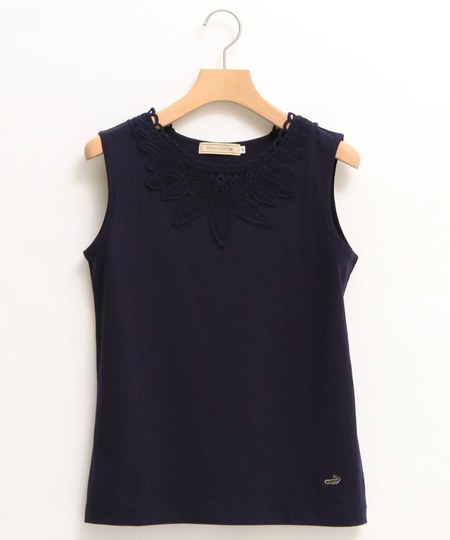 レース刺繍 タンクトップ
