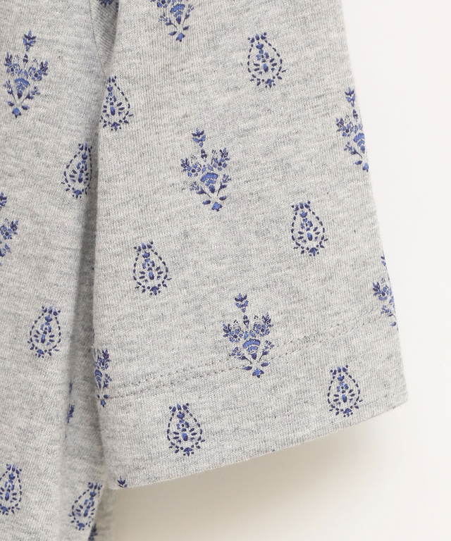 刺繍風プリント カットソー チュニック