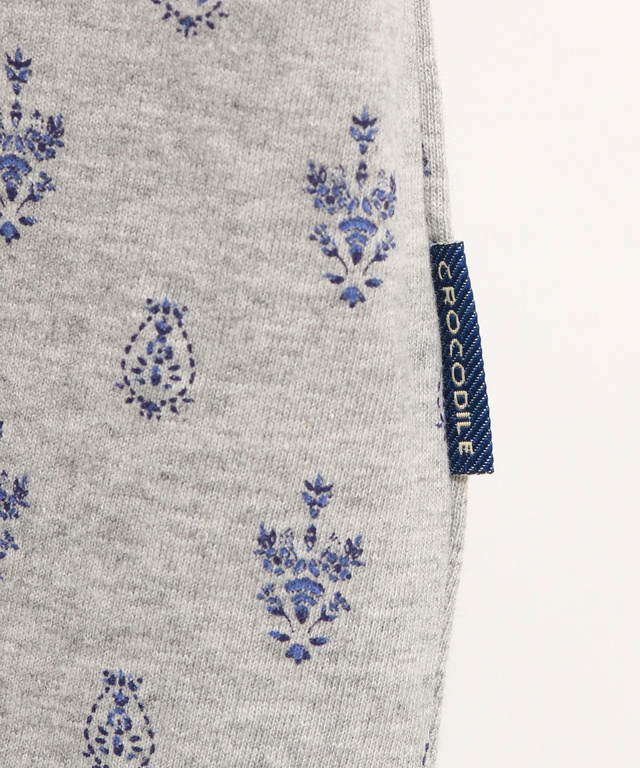 刺繍風プリント カットソー チュニック