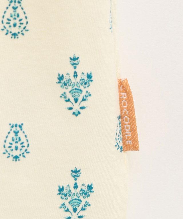 刺繍風プリント カットソー チュニック