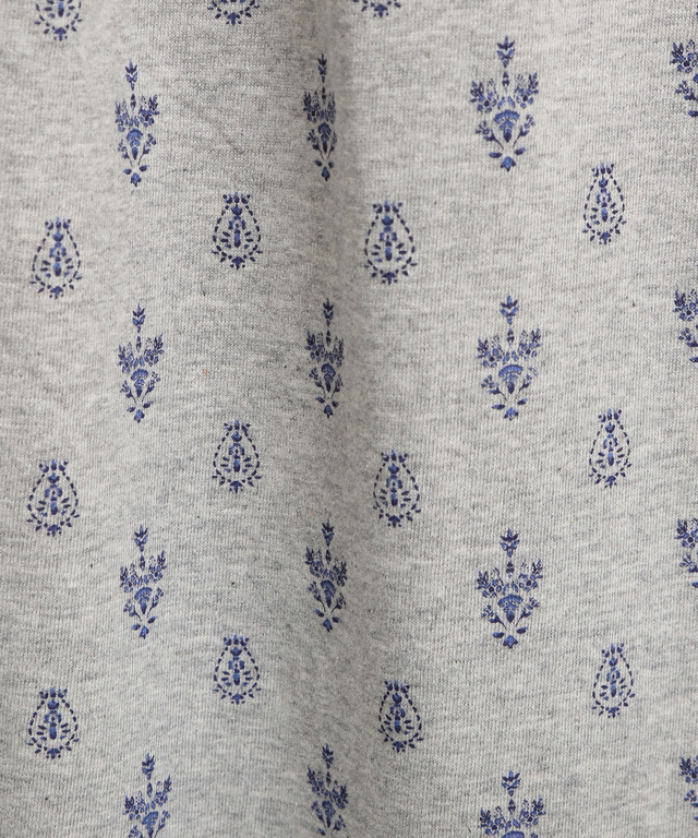 刺繍風プリント カットソー チュニック