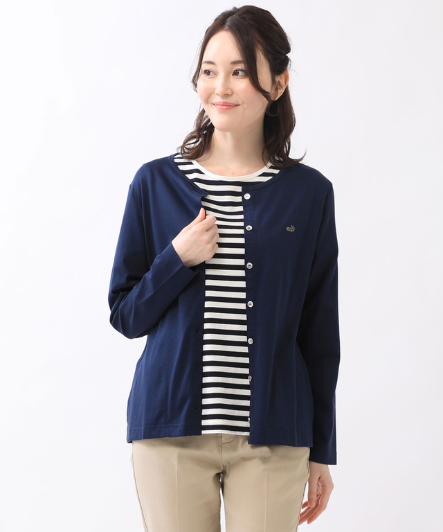 クルーネック カットソー カーディガン【WEB・一部店舗限定】