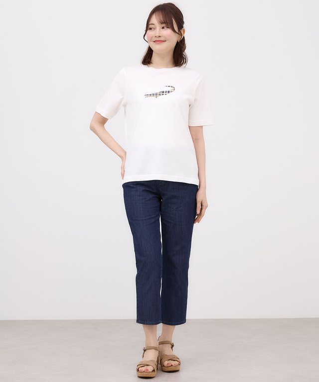 クロコダイルタータン プリント Tシャツ