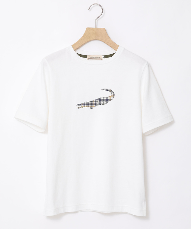 クロコダイルタータン プリント Tシャツ