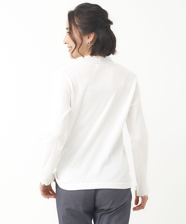 シアーメローハイネック カットソー